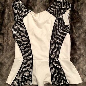 Bebe peplum top